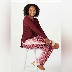 New! Cuddl Duds Cozy Jersey Lounge set/Pajamas